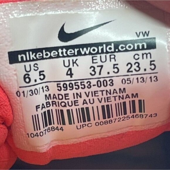 Nike Womens Sz 6.5 Training Shoes Black Green Red 599553-003 TR Running Athletic - Picture 9 of 10